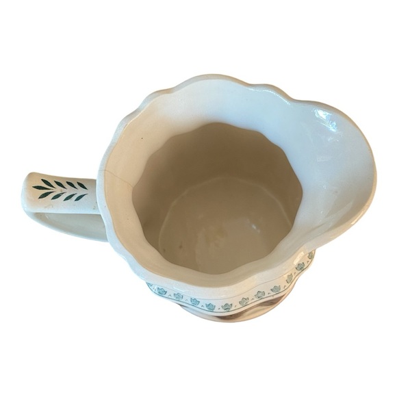 Antique Furnivals Quail Pitcher. Green Transfer-ware English Transfer-ware 1913 - Picture 5 of 8